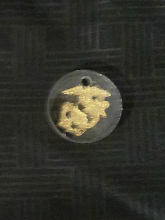 1" Round US Military Branch Keychain