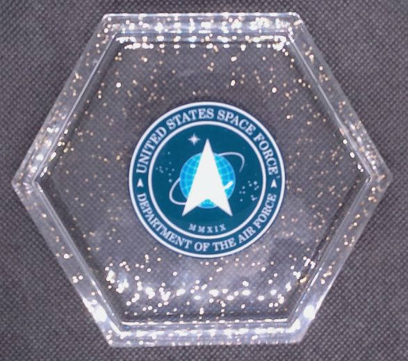 US Military Branch Logo Epoxy Resin Coasters - US Space Force
