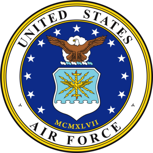 U.S. Military Branch Emblem, Name and Rank - Personalized Candle